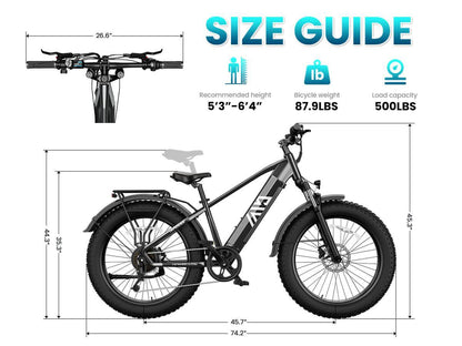 TST® Combo Sale Defender+Dreamer 26" Fat Tire Ebike For Adult