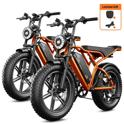 TST® Combo Sale R002 20" Full Suspension Moped-Style Ebike