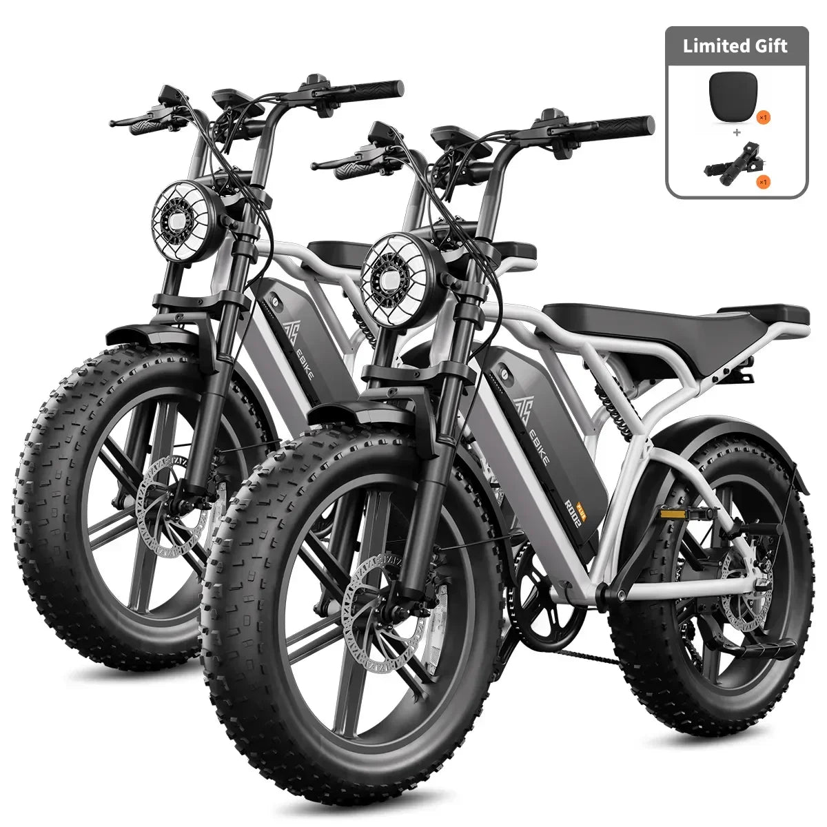 TST® Combo Sale R002 20" Full Suspension Moped-Style Ebike