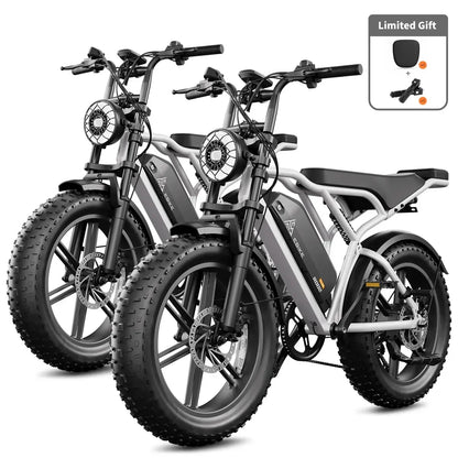 TST® Combo Sale R002 20" Full Suspension Moped-Style Ebike